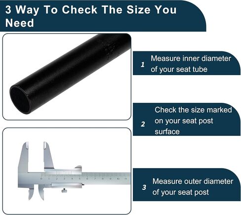 Bike Seat Posts Adjustable Angle Bike Saddle Post Seat Tube Black 1 Pc 30.9x500mm Aluminum Alloy in Saudi Arabia