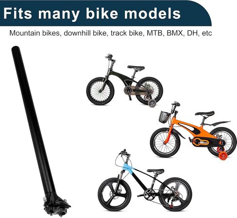 Bike Seat Posts Adjustable Angle Bike Saddle Post Seat Tube Black 1 Pc 30.9x500mm Aluminum Alloy in Saudi Arabia