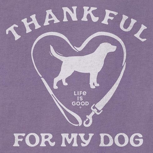 الحياة جيدة. تي شيرت للنساء بأكمام طويلة من Thanks for My Dog، باللون الأرجواني الغامق in Saudi Arabia
