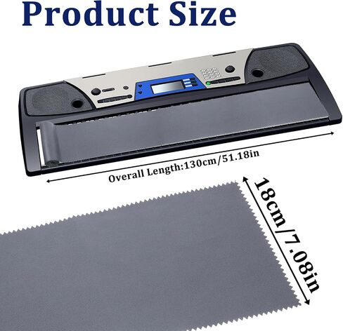 Piano Keyboard Cover, Piano Keyboard Dust Cover, Fabric Key Covers Cloth, High Technology Fabric Key Covers, Fits Upright Piano, Electric Piano, Gray in Saudi Arabia