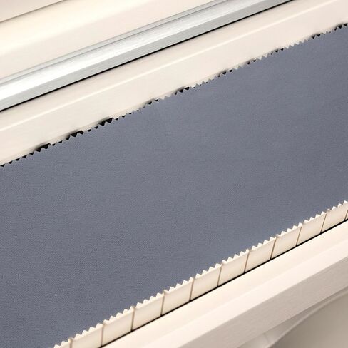 Piano Keyboard Cover, Piano Keyboard Dust Cover, Fabric Key Covers Cloth, High Technology Fabric Key Covers, Fits Upright Piano, Electric Piano, Gray in Saudi Arabia