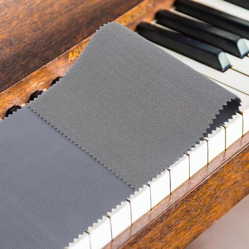 Piano Keyboard Cover, Piano Keyboard Dust Cover, Fabric Key Covers Cloth, High Technology Fabric Key Covers, Fits Upright Piano, Electric Piano, Gray in Saudi Arabia