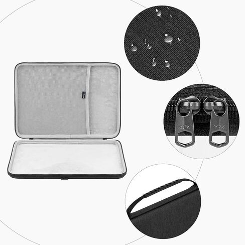 حقيبة حمل للسفر ذات غلاف صلب من GEEKRIA متوافقة مع وحدة التحكم Razer Kitsune / 8BitDo لجميع الأزرار (رمادي داكن) in Saudi Arabia