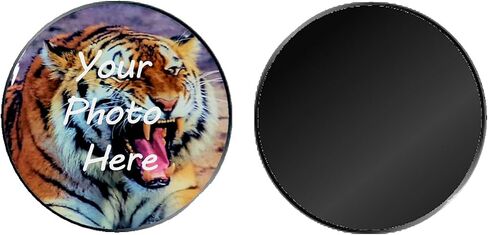 Photo Golf Ball Marker - Silver Regular Sized Ball Maker - Slightly Over 1"" Diameter Ball Marker Customized with Your Photo in Saudi Arabia