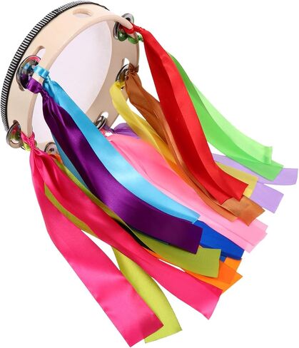 Tambourine for Adults Hand Drum Ribbons Musical Instrument for Ages in Saudi Arabia