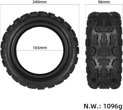 GYL 100/65-6.5 فراغ الإطارات على الطرق الوعرة 11 بوصة إطار الثلج مناسب للختم، Dualtron Ultra/Thunder، Zero 11x، Speedual Plus، TIFGAOP T88 إطار بديل للسكوتر الكهربائي سميك مضاد للانزلاق ومقاوم للاهتراء in Saudi Arabia
