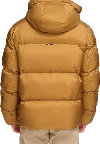 Tommy Hilfiger mens Tommy Hilfiger Men's Ghost Logo Print Puffer Jacket in Saudi Arabia