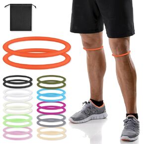 حزام رضفي من قطعتين لتخفيف آلام الركبة - حزام دعم وتر الرضفة مسامي وخفيف الوزن لكرة السلة والجري والمشي لمسافات طويلة لتحقيق الاستقرار في الركبة للرجال والنساء والأطفال (أبيض) in Kuwait