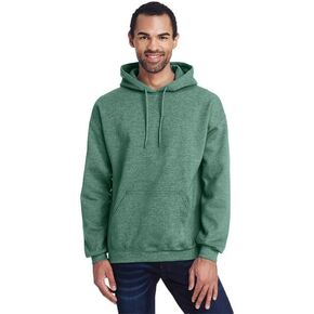 Gildan Mens Heavy Blend Hooded Sweatshirt Heather Green LRG in Saudi Arabia