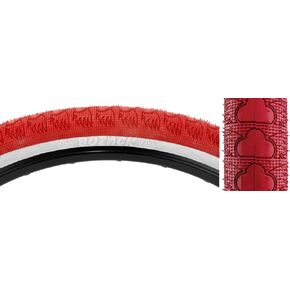 SE Bikes Red White Bozack 29 X 2.4 Street Wheelie Bike Tire Pair in Kuwait
