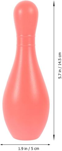 VOSAREA 1Set Plastic Bowling for Indoor Outdoor Recreational Bowling Plaything Fun Pin and Ball for Parties in Saudi Arabia