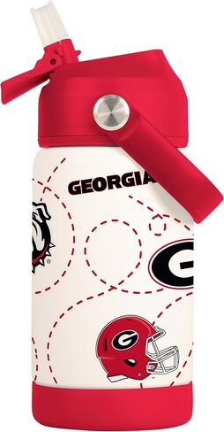 Logo Brands NCAA Mascot Stainless-Steel Kids Bottle -Soft Silicone Mouthpiece, Easy To Carry, Kid-Friendly Design- Great For School & On-The-Go in Saudi Arabia