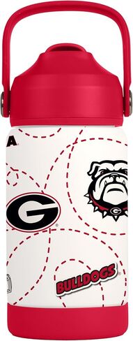 Logo Brands NCAA Mascot Stainless-Steel Kids Bottle -Soft Silicone Mouthpiece, Easy To Carry, Kid-Friendly Design- Great For School & On-The-Go in Saudi Arabia