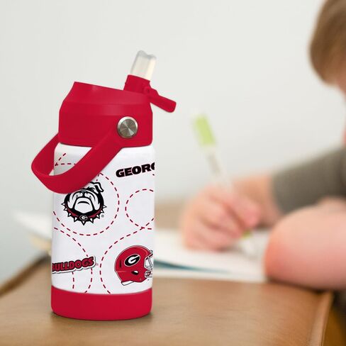 Logo Brands NCAA Mascot Stainless-Steel Kids Bottle -Soft Silicone Mouthpiece, Easy To Carry, Kid-Friendly Design- Great For School & On-The-Go in Saudi Arabia