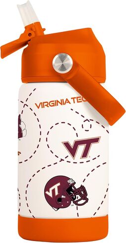 Logo Brands NCAA Mascot Stainless-Steel Kids Bottle -Soft Silicone Mouthpiece, Easy To Carry, Kid-Friendly Design- Great For School & On-The-Go in Saudi Arabia