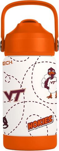 Logo Brands NCAA Mascot Stainless-Steel Kids Bottle -Soft Silicone Mouthpiece, Easy To Carry, Kid-Friendly Design- Great For School & On-The-Go in Saudi Arabia