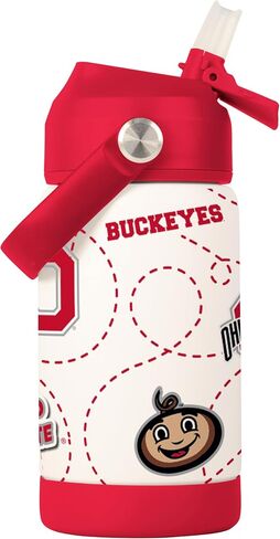 Logo Brands NCAA Mascot Stainless-Steel Kids Bottle -Soft Silicone Mouthpiece, Easy To Carry, Kid-Friendly Design- Great For School & On-The-Go in Saudi Arabia