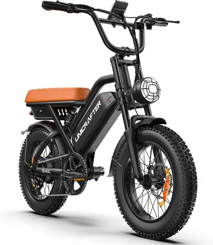 16"/20" Electric Bike for Adults/Teens, Peak 1000W, 30-60 Miles, 48V 15.6/18.2AH Fat Tire Ebike, 21.75Mph/28Mph Full Suspension Electric Bicycle, Long Seat Electric Dirt Bike in Saudi Arabia