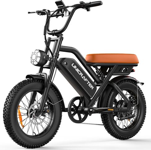 16"/20" Electric Bike for Adults/Teens, Peak 1000W, 30-60 Miles, 48V 15.6/18.2AH Fat Tire Ebike, 21.75Mph/28Mph Full Suspension Electric Bicycle, Long Seat Electric Dirt Bike in Saudi Arabia