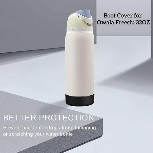 Silicone Sleeve for Owala 32oz Bottle Boot | Rubber Bottom Boot for Owala 32 OZ | Boot Cover for Owala Freesip 32OZ | Silicone Sleeve Water Bottle Accessories |BPA-Free,Dishwasher Safe in Saudi Arabia