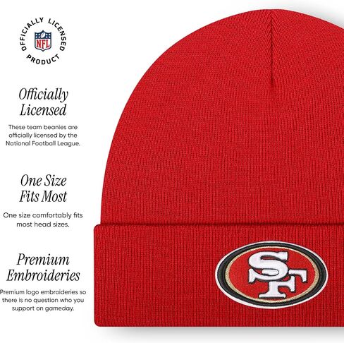 FOCO NFL unisex-adult Nfl Team Logo Adult Stretch Gloves With Basic Winter Knit Hat Beanie Set in Saudi Arabia