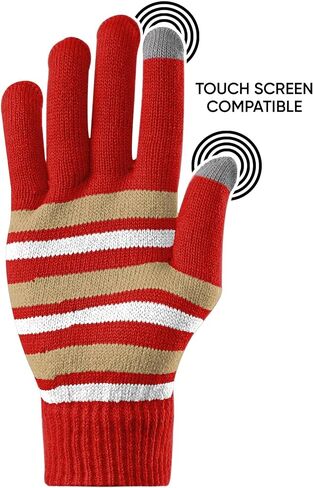 FOCO NFL unisex-adult Nfl Team Logo Adult Stretch Gloves With Basic Winter Knit Hat Beanie Set in Saudi Arabia