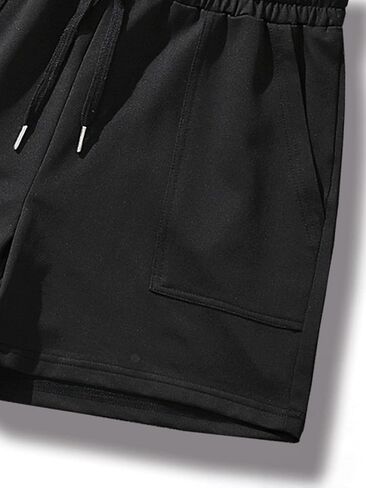 Men's Elastic Drawstring Waist Casual Workout Athletic Gym Shorts with Pockets in Saudi Arabia