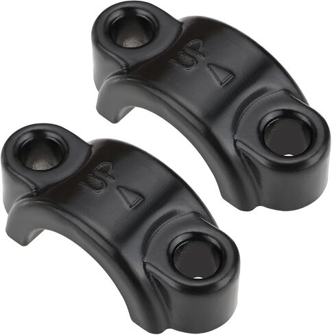 خلق فكرة 2PCS M6 الفرامل رافعة المشبك الألومنيوم مخلب أسطوانة رئيسية المشبك غطاء قوس تثبيت مقعد مناسب لمقود الدراجة الكهربائية الترابية 22 مم أسود in Saudi Arabia