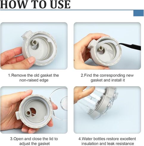 18Pcs Water Bottle Gasket Replacement for Thermoflask 24/32/40/64oz, Tal Water Bottle Gasket Replacement Accessories & Tweezers, Silicone O Seal Rings Replacement Compatible with Thermoflask Spout Lid in Saudi Arabia
