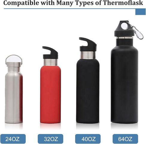 18Pcs Water Bottle Gasket Replacement for Thermoflask 24/32/40/64oz, Tal Water Bottle Gasket Replacement Accessories & Tweezers, Silicone O Seal Rings Replacement Compatible with Thermoflask Spout Lid in Saudi Arabia