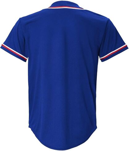 Outerstuff Texas Rangers MLB Kids Youth 4-18 Blue Team Color Home مطرز مخيط شعار البيسبول أزياء جيرسي in Saudi Arabia