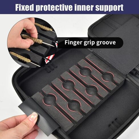 Boobowl Darts Case Holds 12 Darts – Hard Shell Shockproof Dart Storage Bag, Portable Carrying Organizer Box for Steel Tip & Soft Tip Dart, Ideal for Professionals & Beginners (Box Only) in Saudi Arabia