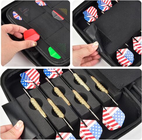 Boobowl Darts Case Holds 12 Darts – Hard Shell Shockproof Dart Storage Bag, Portable Carrying Organizer Box for Steel Tip & Soft Tip Dart, Ideal for Professionals & Beginners (Box Only) in Saudi Arabia