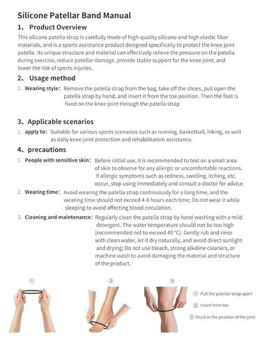 حزام رضفي من قطعتين لتخفيف آلام الركبة - حزام دعم وتر الرضفة مسامي وخفيف الوزن لكرة السلة والجري والمشي لمسافات طويلة لتحقيق الاستقرار في الركبة للرجال والنساء والأطفال (أبيض) in Kuwait