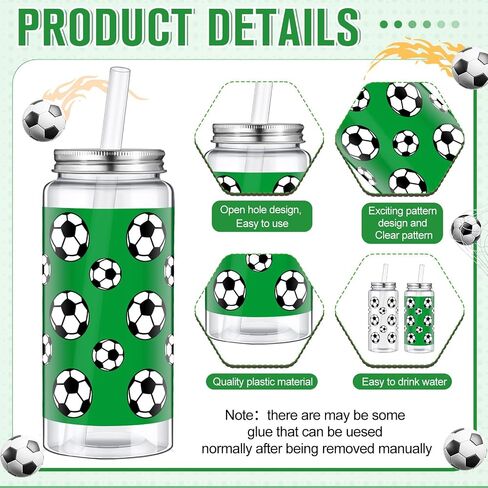 24 Pcs 16.9 Oz Football Plastic Cups Bulk Football Cooling Towel Set Include 12 Footballs Theme Cups with Straw and Lid 12 Footballs Ice Towel for Sport Party Favors Team Gifts in Saudi Arabia