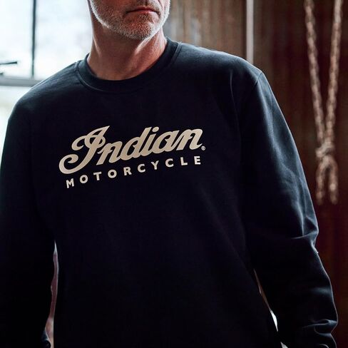 سويت شيرت بشعار أساسي للرجال من Indian Motorcycle، أسود in Saudi Arabia