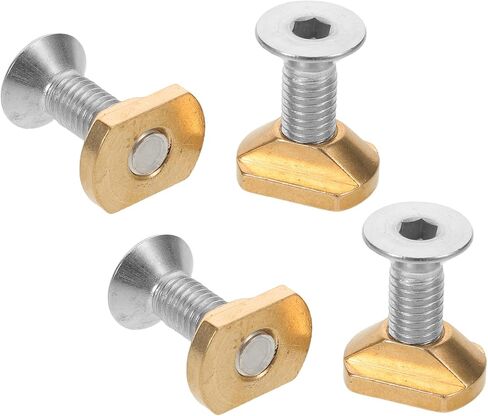 1 Set Brass T-Nuts with Screws M8: Surfboard Hydrofoil Tracks T-Nuts - Hydrofoil Mounting Accessories for SUP Foil Wing Foil Boards in Saudi Arabia