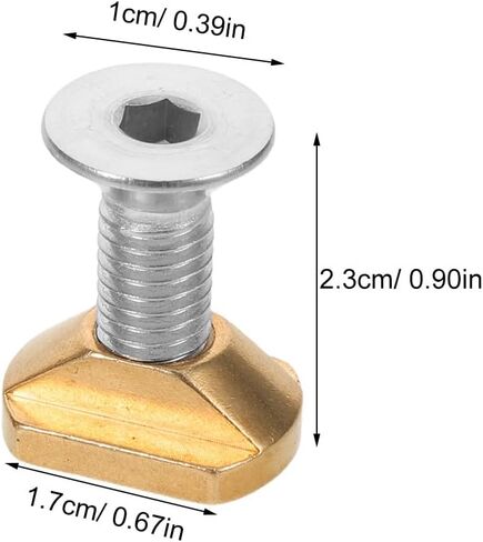 1 Set Brass T-Nuts with Screws M8: Surfboard Hydrofoil Tracks T-Nuts - Hydrofoil Mounting Accessories for SUP Foil Wing Foil Boards in Saudi Arabia