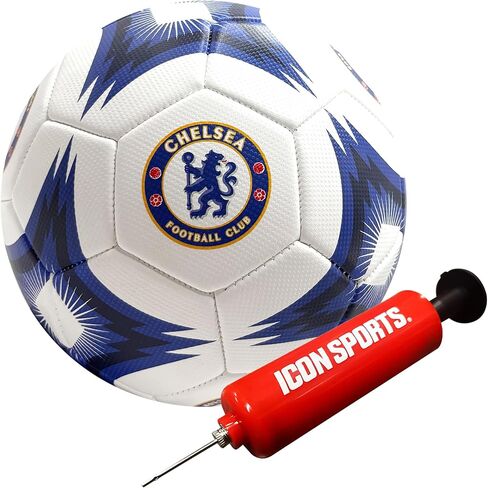 Icon Sports Official Chelsea FC Soccer Ball - CHL154BLT White Size 3 in Saudi Arabia