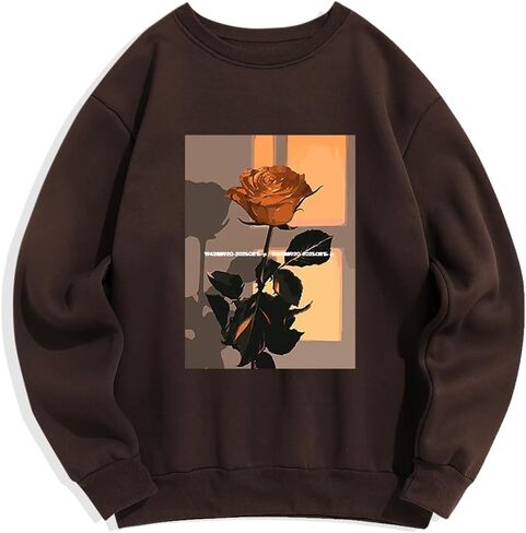 Men’s Yellowstone Mountain Graphic Sweatshirt – Vintage Scenic Crewneck Pullover Casual Streetwear Fleece Top in Saudi Arabia