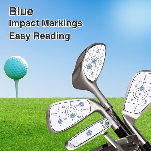 Golf Impact Tape Labels,Self-Teaching Sweet Spot and Consistency Analysis.for Irons Woods and Putters of Stickers,Improve Golf Swing Accuracy and Distance in Kuwait