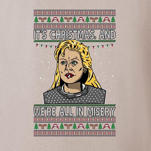 Wild Bobby It's Christmas and We're All In Misery Funny Xmas Movie Ugly Christmas Sweater Crewneck Sweatshirt in Saudi Arabia
