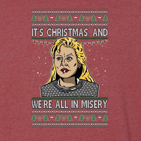 Wild Bobby It's Christmas and We're All In Misery Funny Xmas Movie Ugly Christmas Sweater Crewneck Sweatshirt in Saudi Arabia