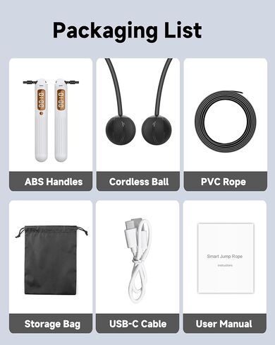 حبل القفز الذكي 2 في 1 من كينثيا، التحكم في التطبيق وتسجيل البيانات، حبل القفز اللاسلكي مع عداد للنساء والرجال، جميع الأعمار، حبل القفز قابل للتعديل للياقة القلب في مساحة منزلية محدودة وفي الهواء الطلق in Kuwait