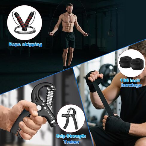 Punching Bag Set for Adults, 4FT Heavy Boxing Bag Set with 12 OZ Boxing Gloves, Suitable for MMA Karate Kickboxing Boxing Muay Thai Training at Home or Gym - Unfilled Heavy Bag in Saudi Arabia