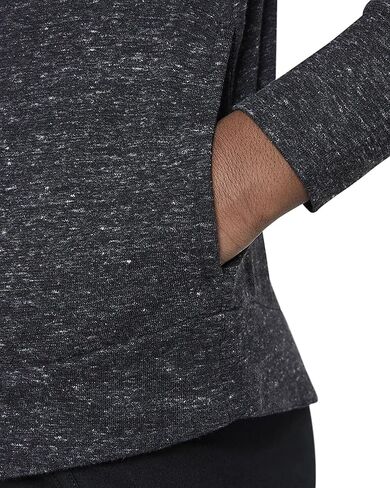هودي جيرسي بسحاب كامل من Nike Sportswear للأطفال الكبار (للبنات) (كبير، أسود منقط/أسود/أبيض) in Saudi Arabia