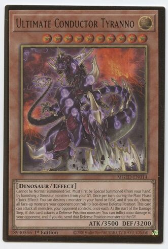 يو غي أوه! Ultimate Conductor Tyranno - MGED-EN014 - Premium Gold Rare - الإصدار الأول in Saudi Arabia
