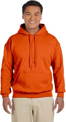 Hooded Pullover Sweat Shirt Heavy Blend 50/50 7.75 oz. by Gildan (Style# 18500) (X-Large, Orange) in Saudi Arabia
