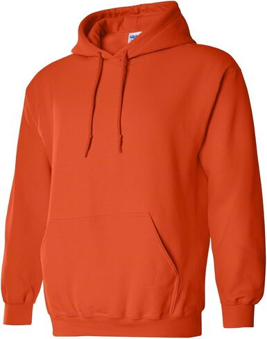 Hooded Pullover Sweat Shirt Heavy Blend 50/50 7.75 oz. by Gildan (Style# 18500) (X-Large, Orange) in Saudi Arabia