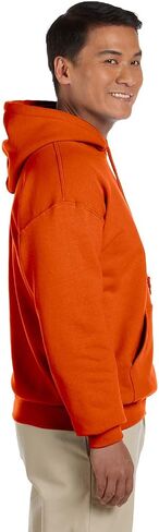 Hooded Pullover Sweat Shirt Heavy Blend 50/50 7.75 oz. by Gildan (Style# 18500) (X-Large, Orange) in Saudi Arabia